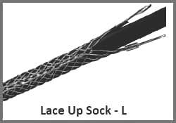 lace up wire rope sock